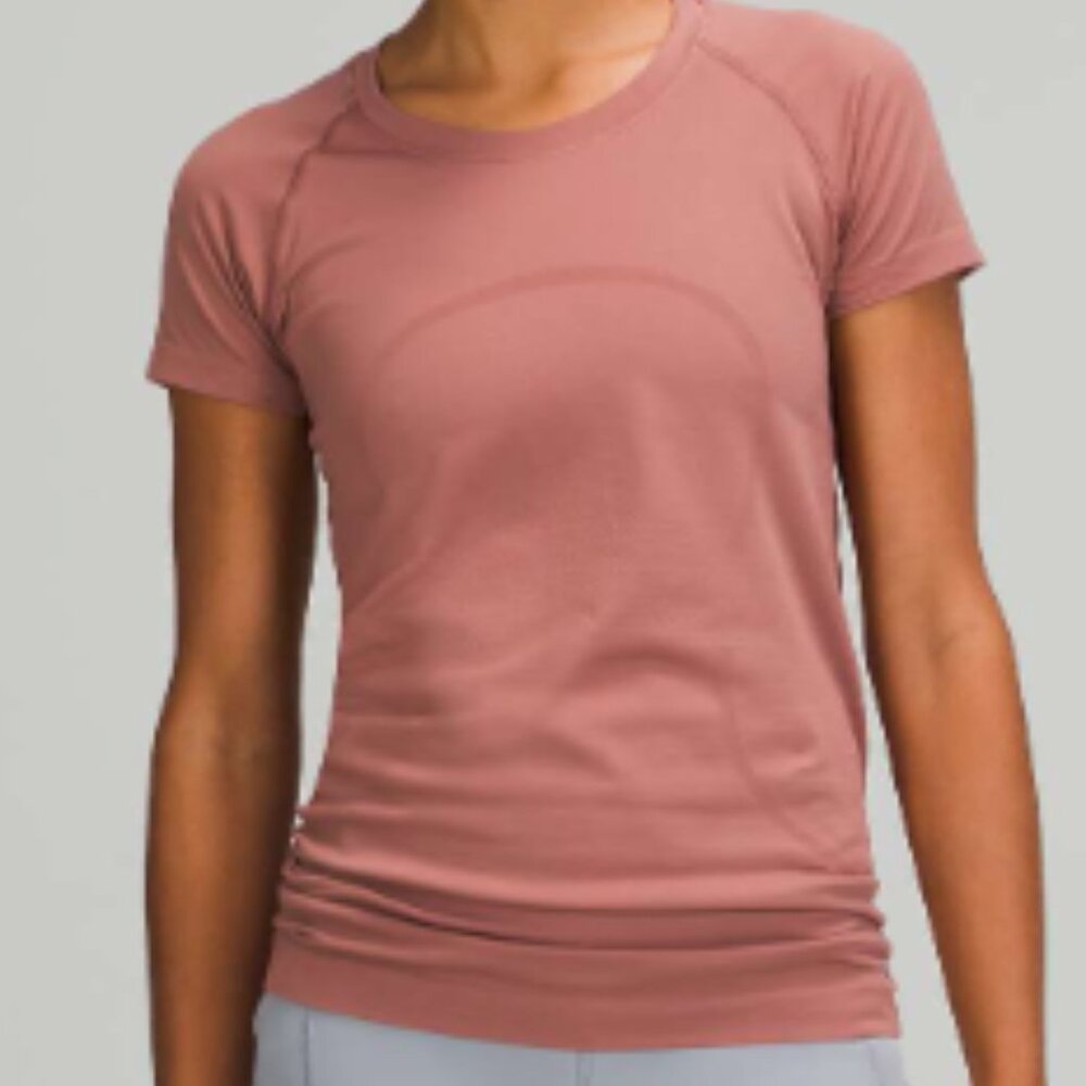 (6089) 🍋 LULULEMON RUN: Swiftly Tech Short Sleeve Crew Sz 4 **LOVED - Picture 1 of 7